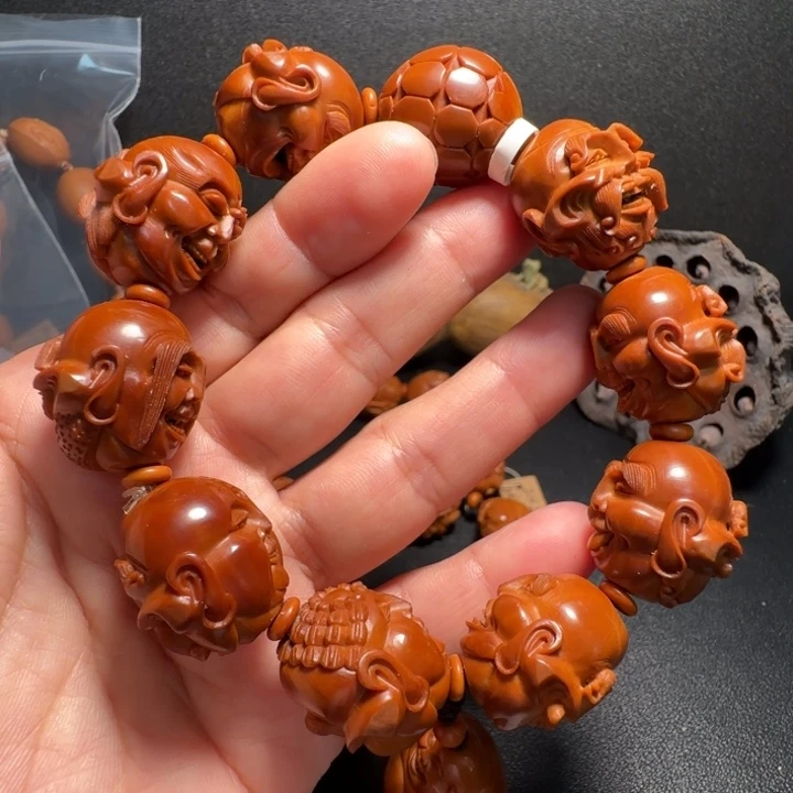 &***&橄榄核手串殷派罗汉