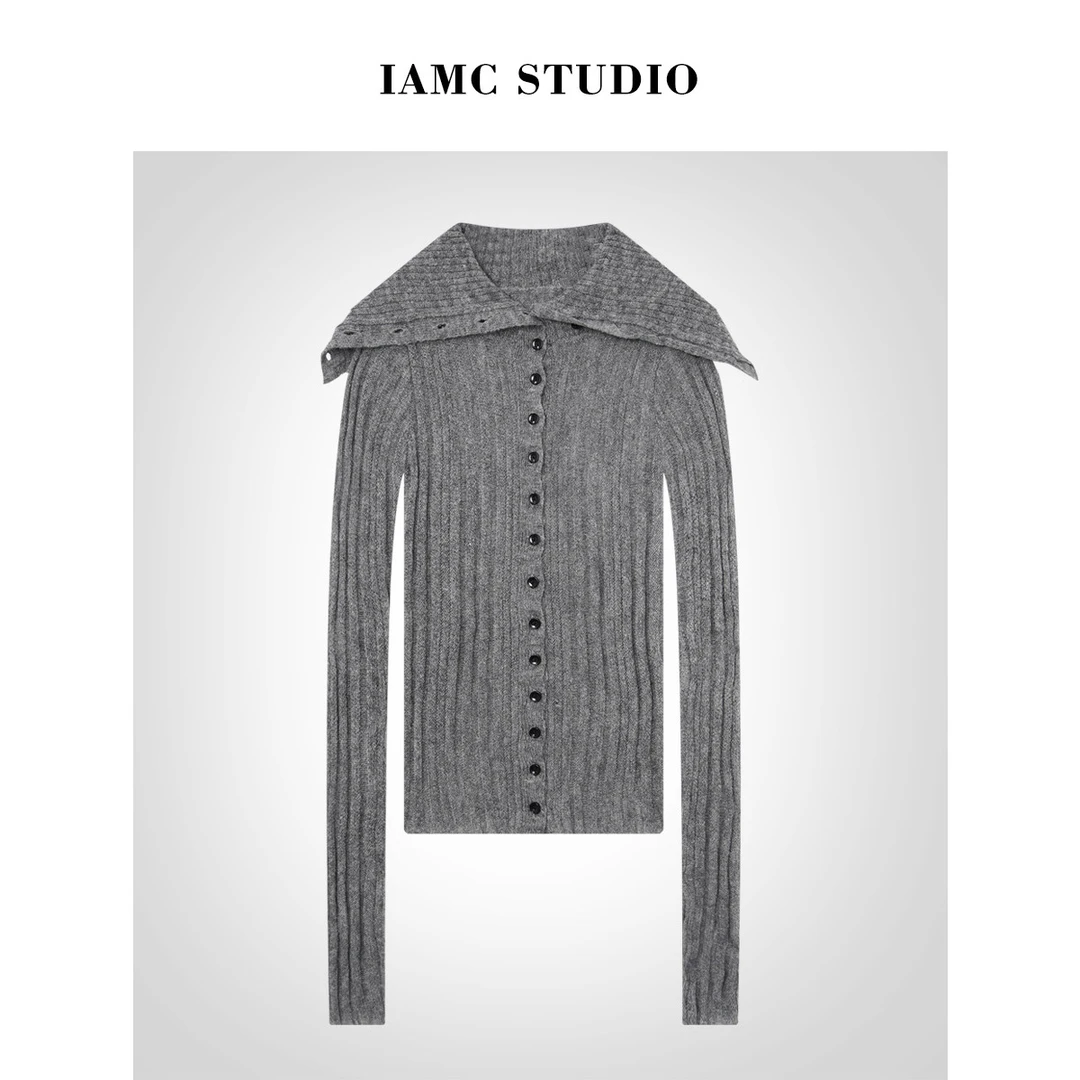 IAMCPLUS 2025AW 单排扣马海毛上衣