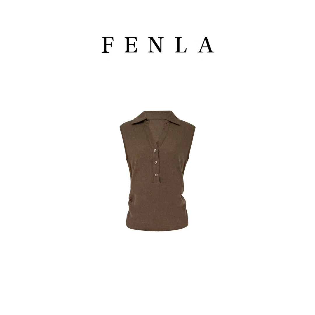 【惠姐私服】休闲宽松显瘦韩系复古设计感翻领上衣 83753