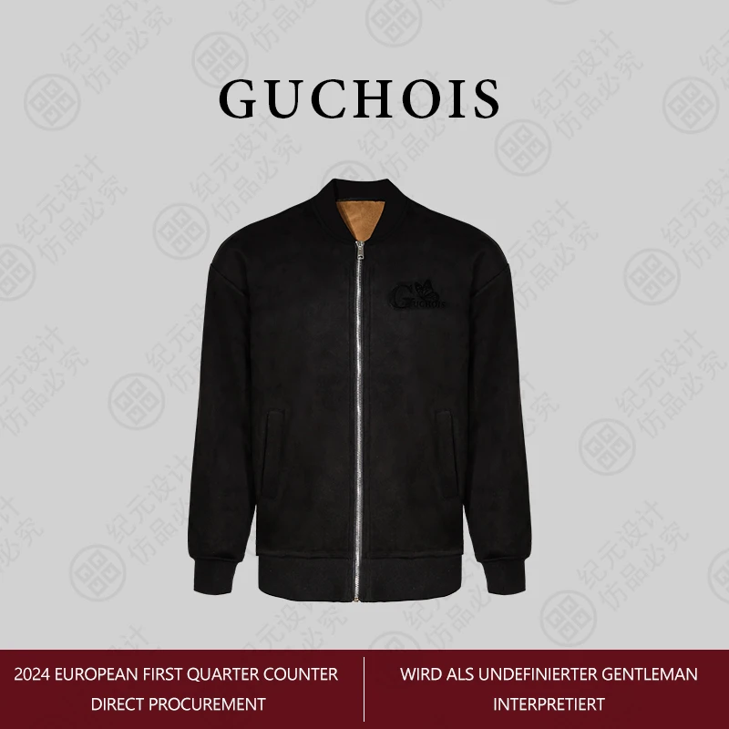 GUCHOIS【影豹】男士开衫拉链卫衣外套潮 GU206