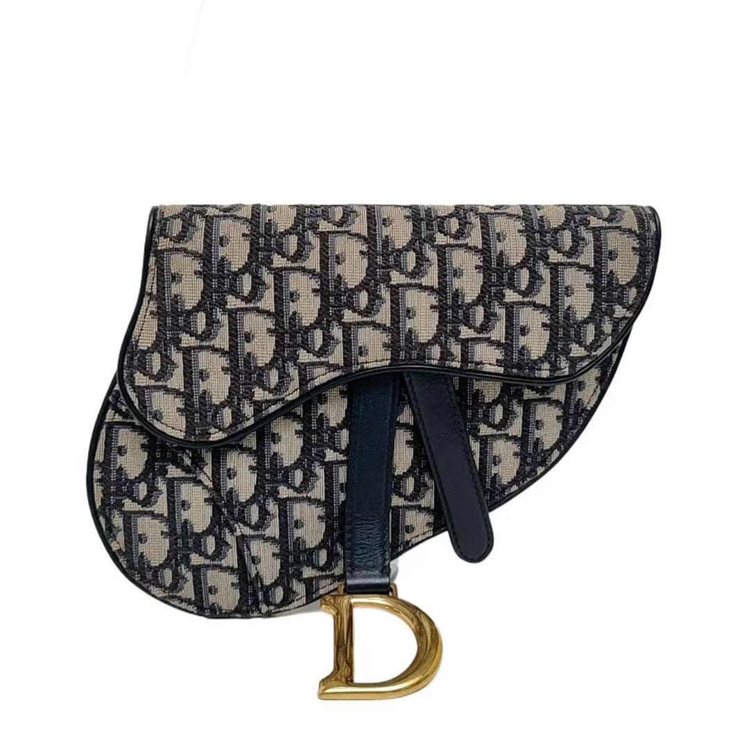 99新 DIOR/迪奥 老花马鞍包yy 1832 9260