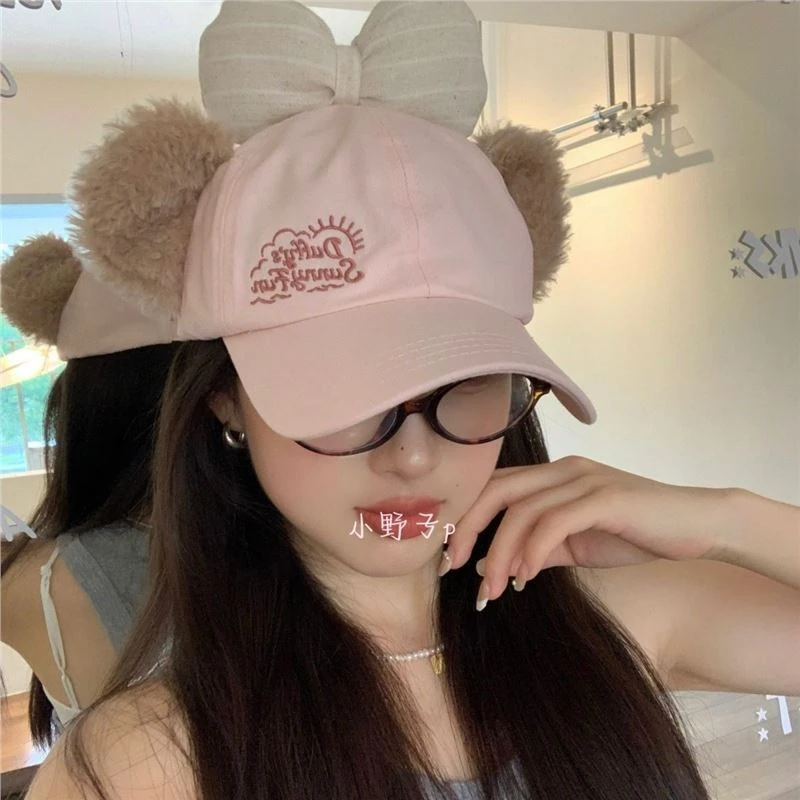 原创玫帽棒球帽太阳帽软顶凉快户外防紫外线透气可爱夏天鸭舌帽子
