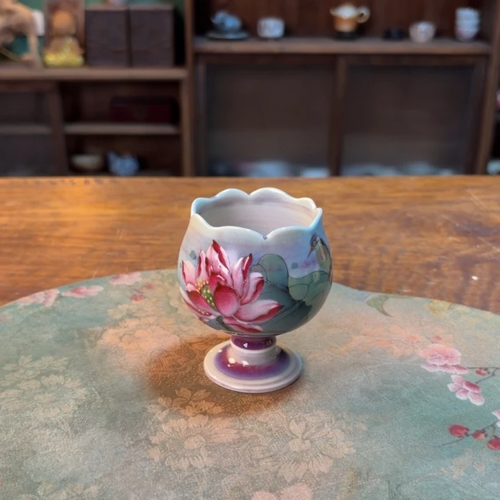 柴烧纯手工手绘陶瓷