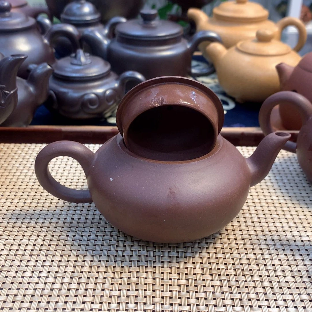 茶壶紫砂宜兴原矿紫泥200cc