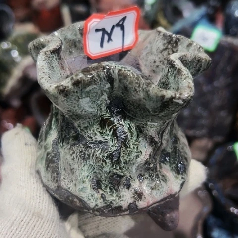 红陶粗陶花盆手工