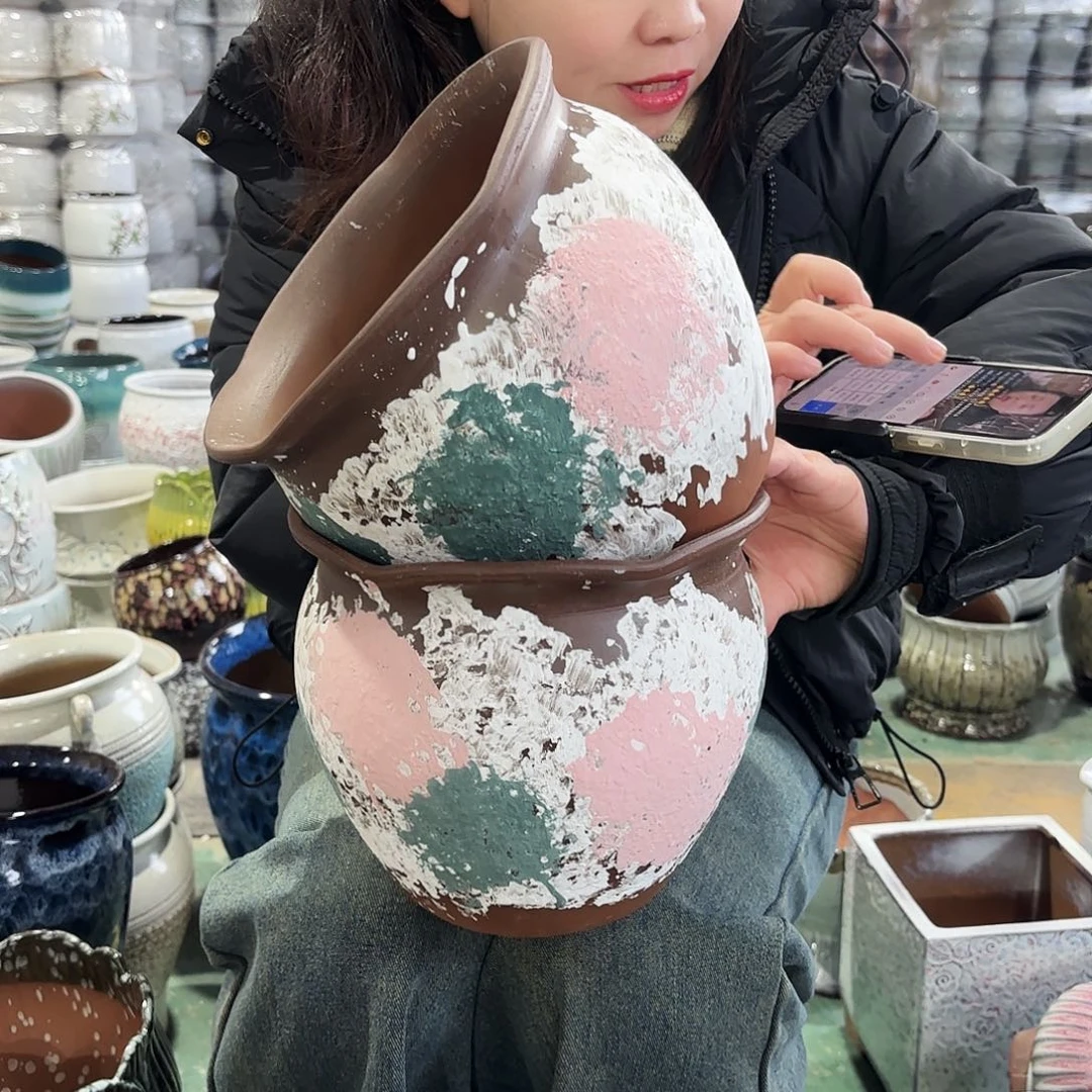 正品两个高18/20红陶