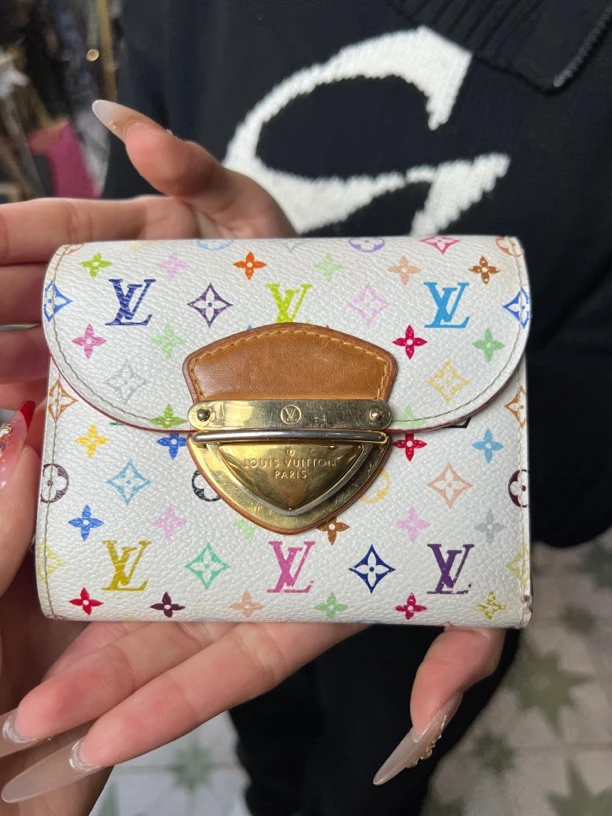 95新 LV BXA38白三彩钱包