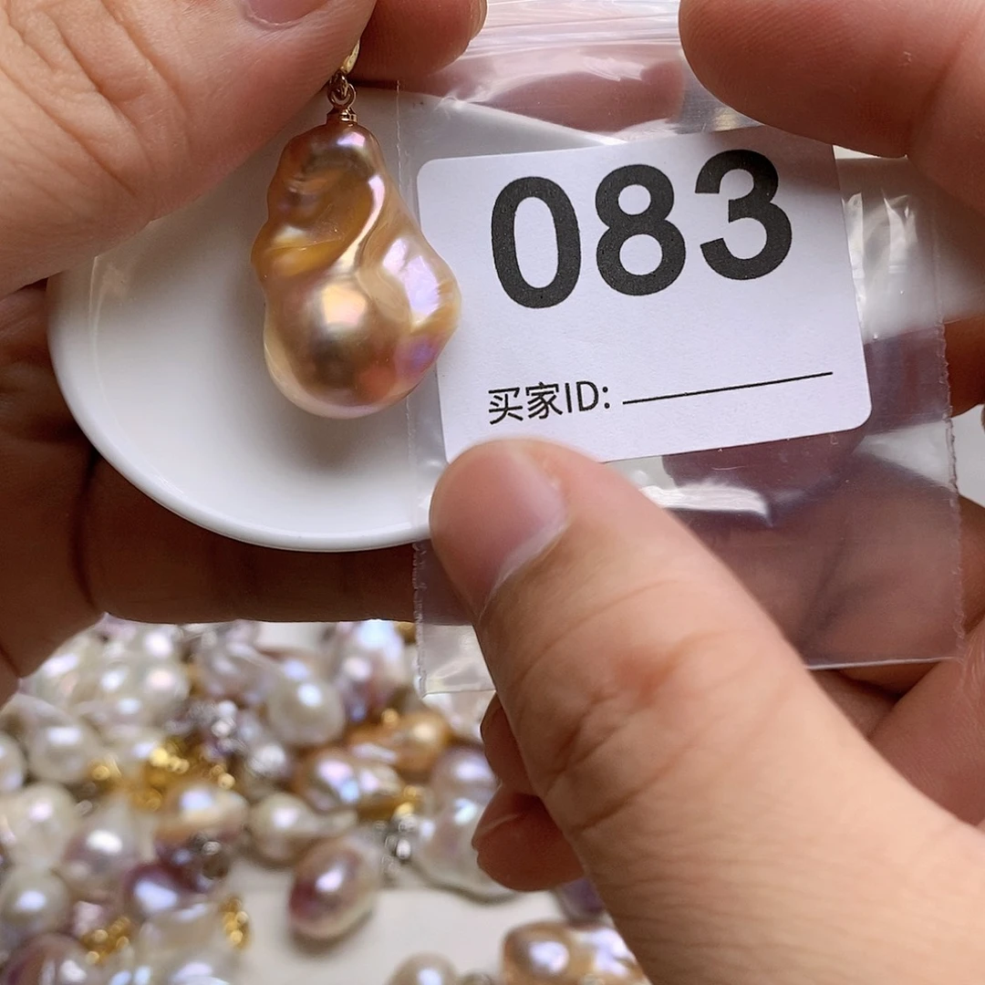 淡水珍珠银S925镶嵌颈饰83