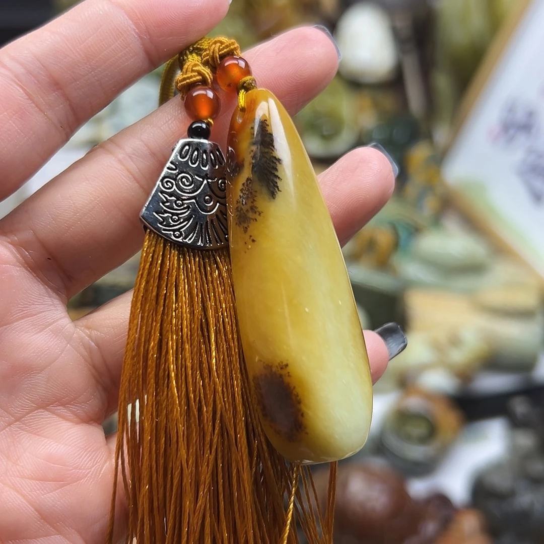 未镶嵌岫玉颈饰辽阳料手玩