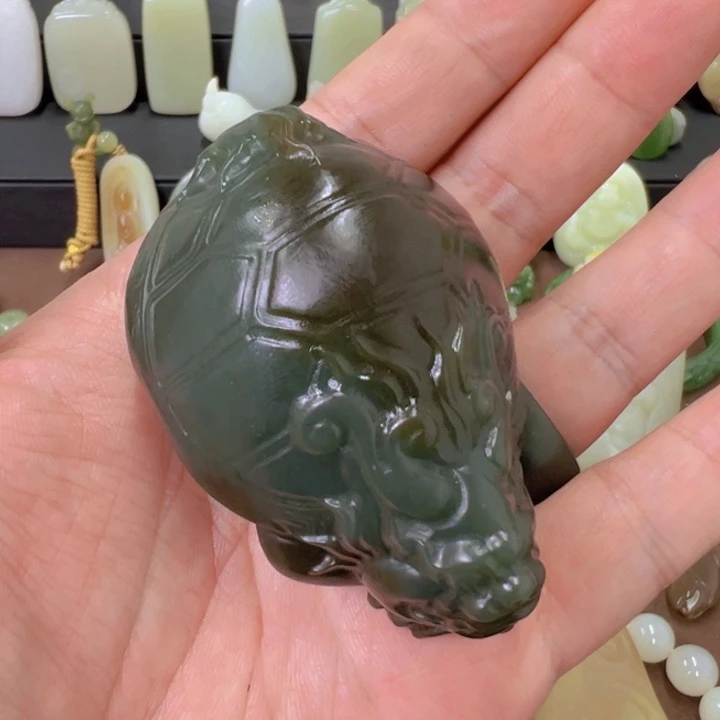 吊坠(不含链)未镶嵌和田玉天***茶