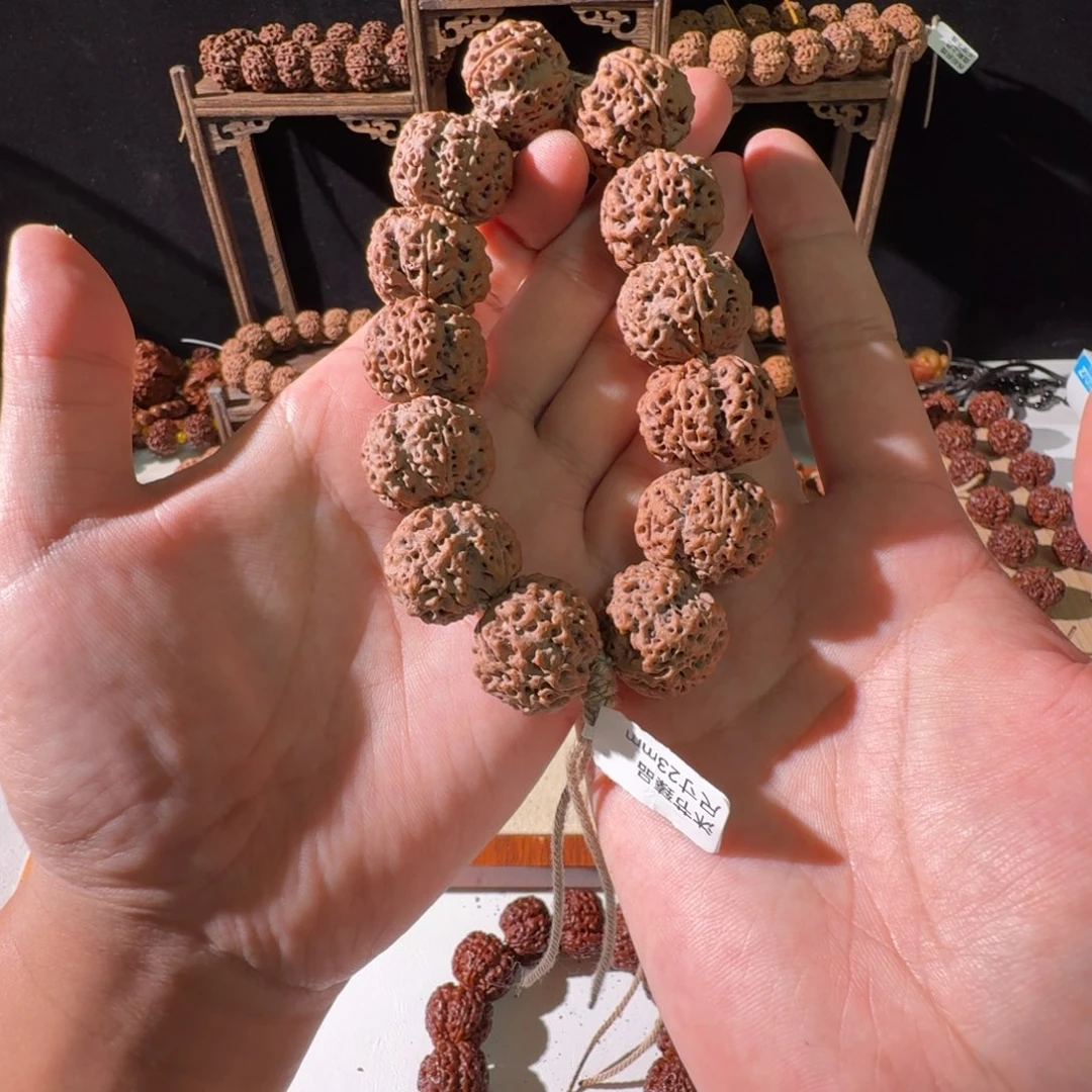 金刚菩提手串23尺寸红皮梅花