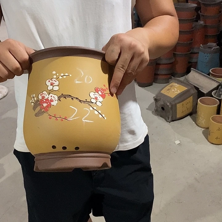紫砂花盆紫砂花盆