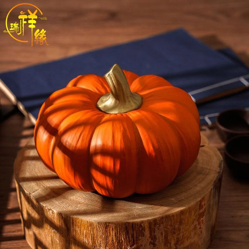 南瓜摆件多子多福新中式客厅装饰品卧室摆设工艺品