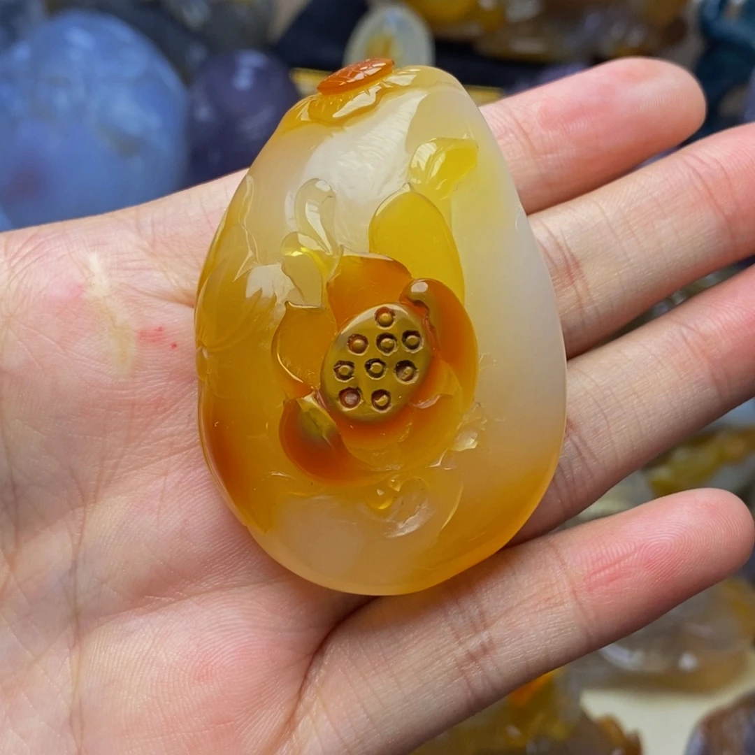 未镶嵌手把件玛瑙/玉髓