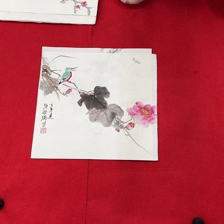 国画花鸟的翅膀和羽毛