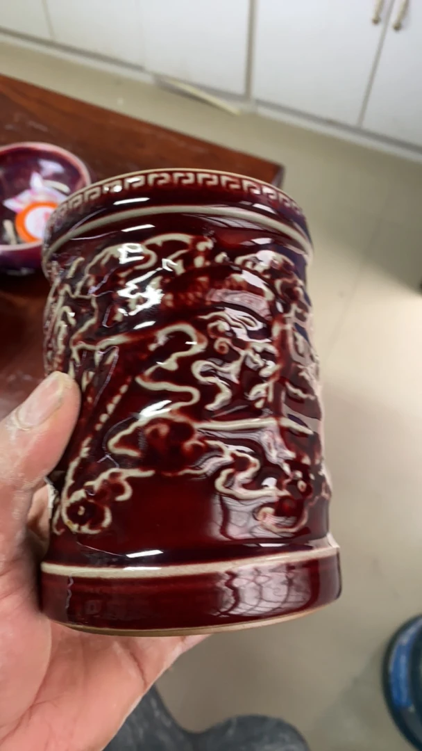 钧瓷摆件钧瓷笔筒