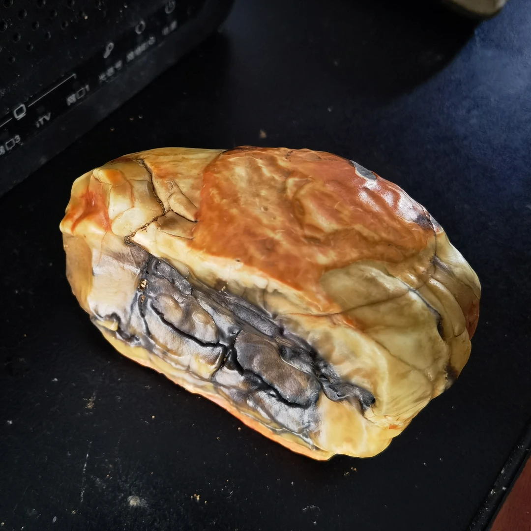 内蒙天然奇石，孔雀 月饼 烤肉