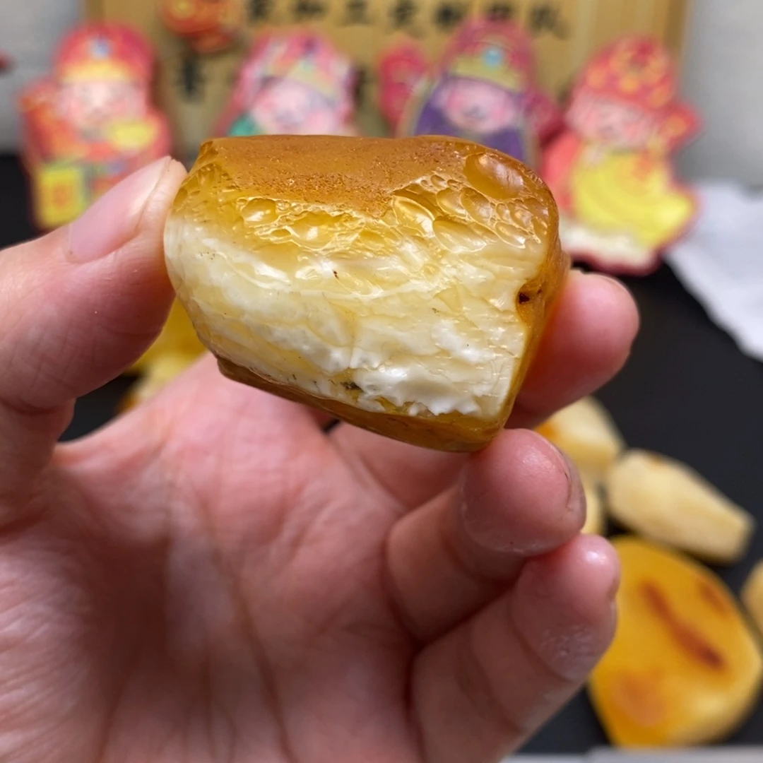 定制琥珀未镶嵌C****z天然蜜蜡原石加工不退不换