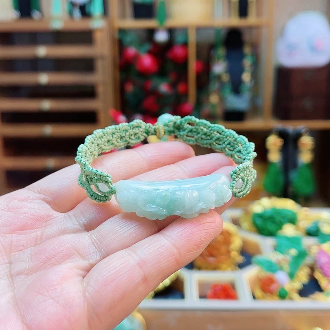 未镶嵌手串翡翠48小时鉴赏期