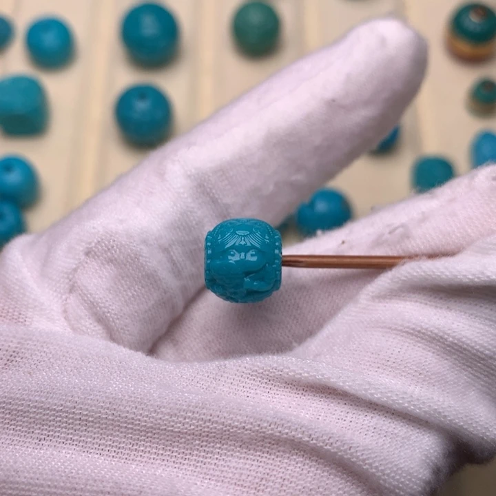 绿松石未镶嵌绿松石扎基10.5