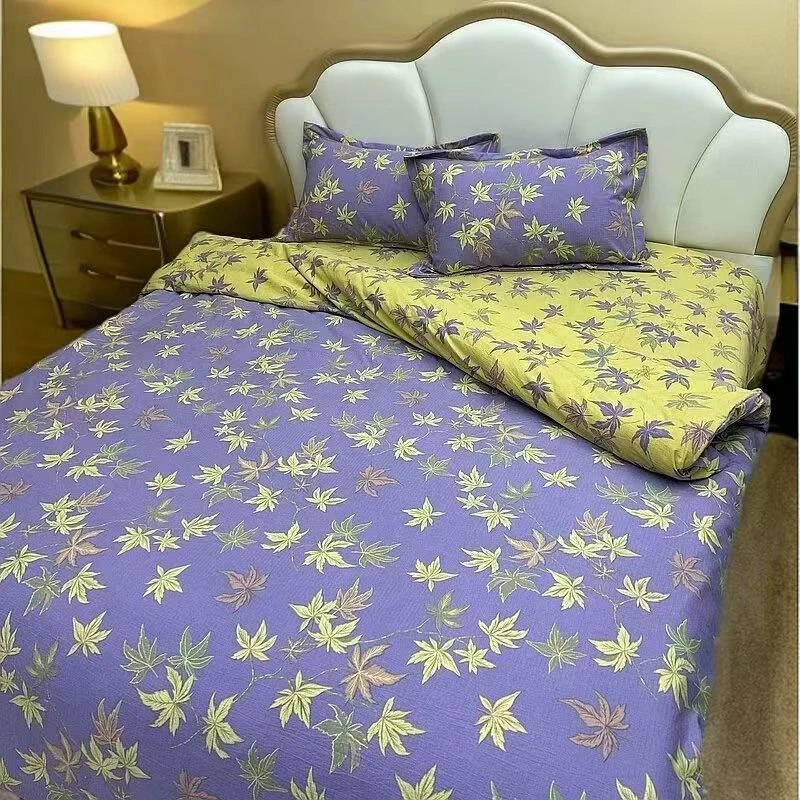 【双层纱枫叶】 被套 160*210 全工艺 超柔软亲肤