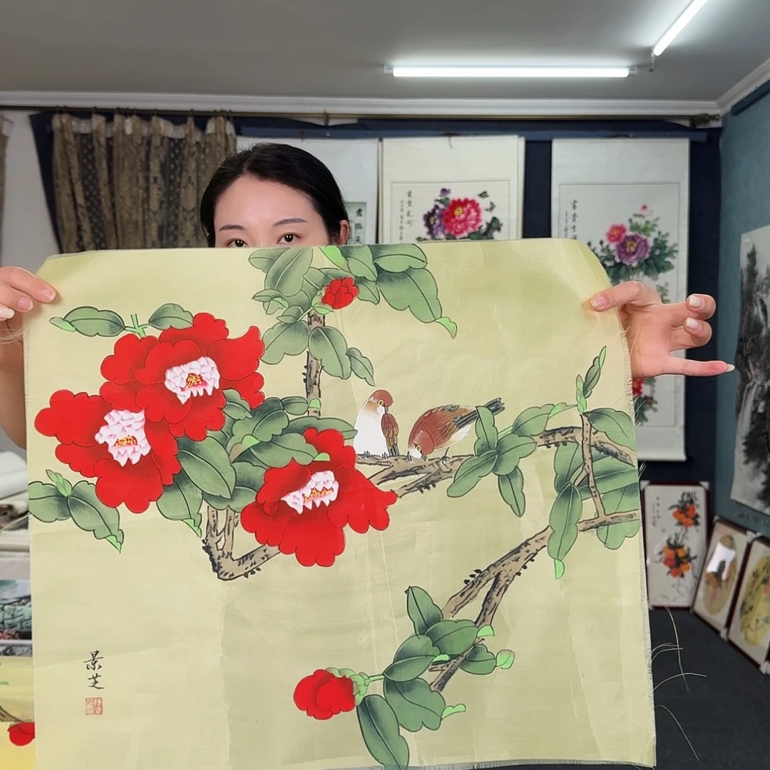 纯手绘国画作品作品