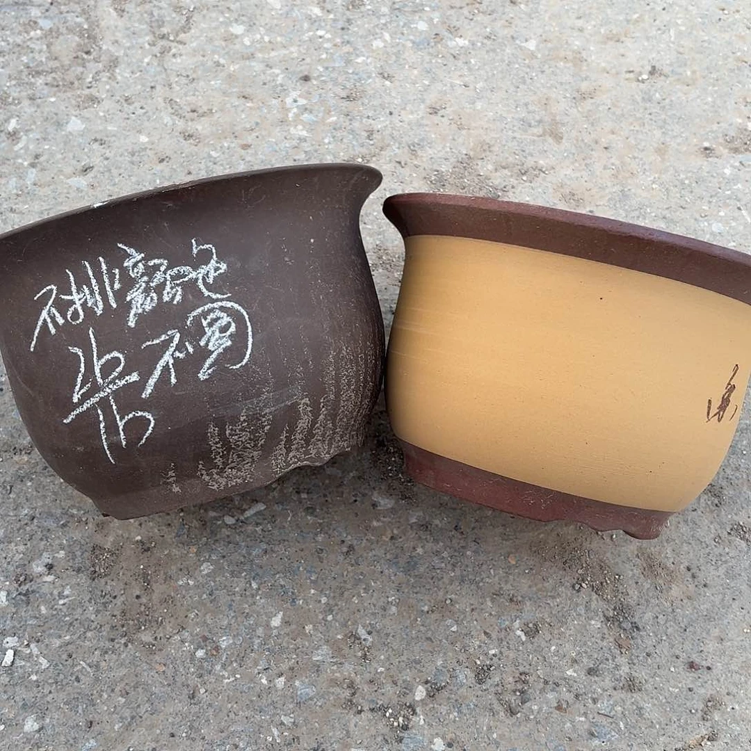 宜兴紫砂花盆，现货发