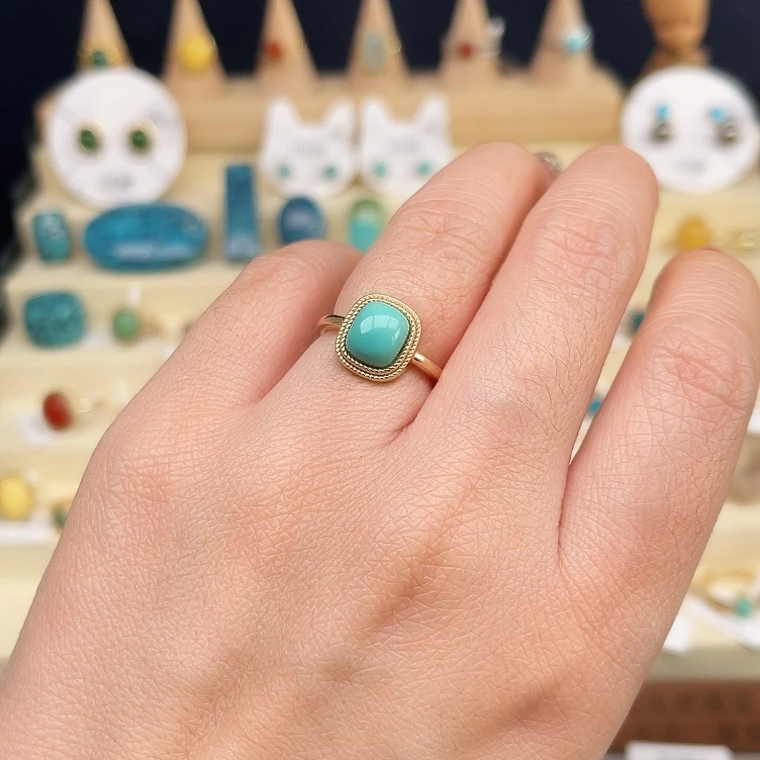 绿松石戒指合金女戒