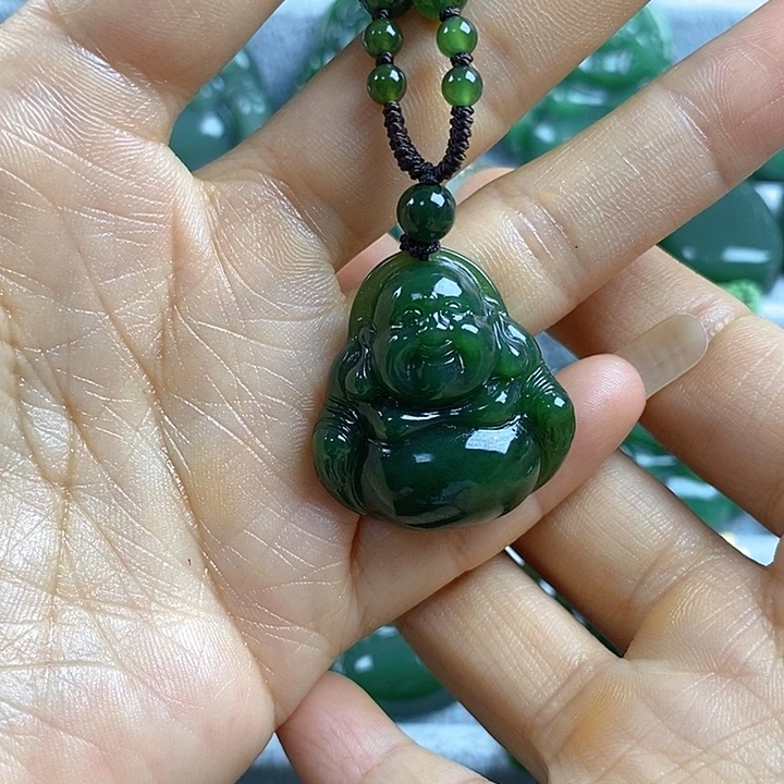 吊坠(不含链)未镶嵌和田玉（碧玉）