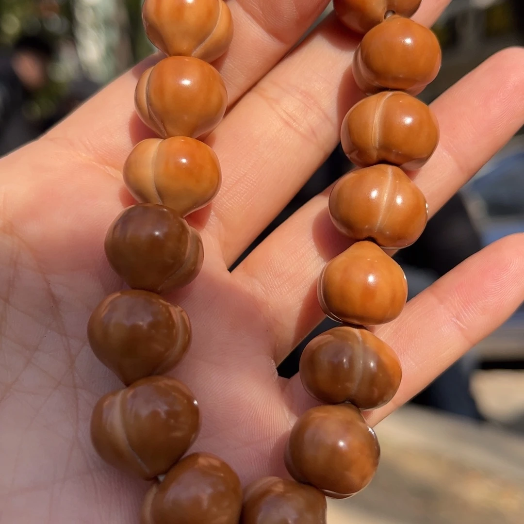 文玩核桃把件16屁桃猴头手持全品