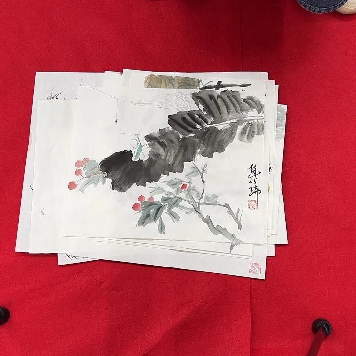 国画花鸟的翅膀和翅膀