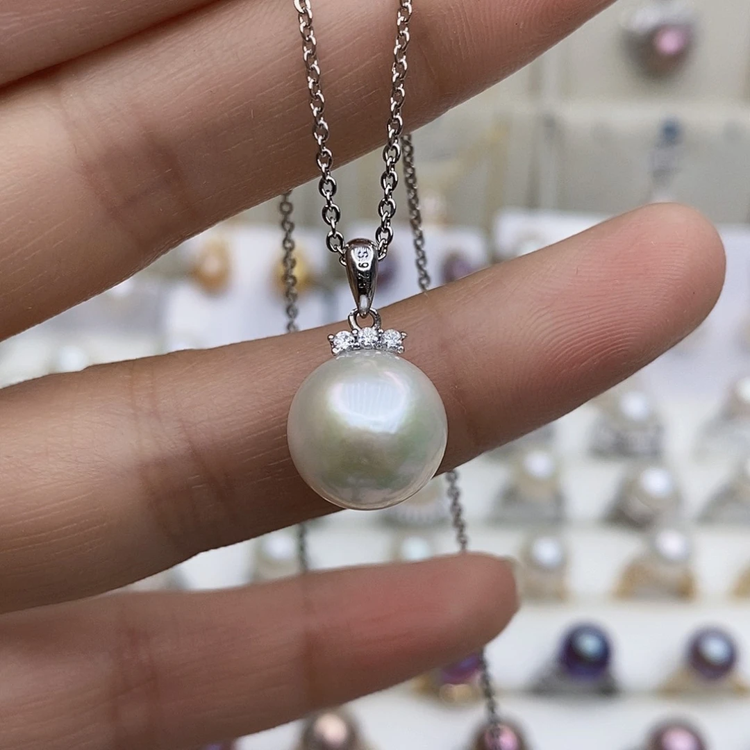 淡水珍珠颈饰银S925镶嵌