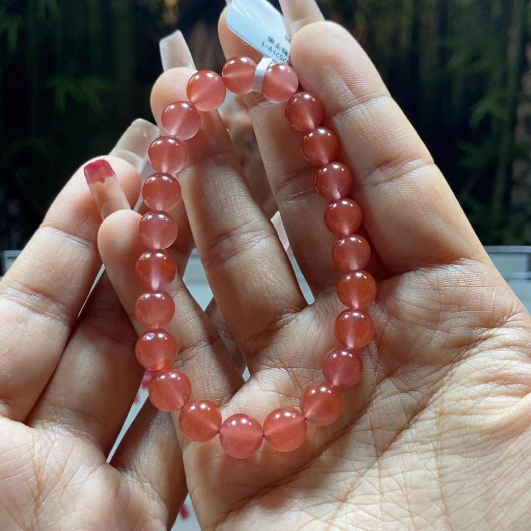 南红玛瑙8+冰粉单圈未镶嵌