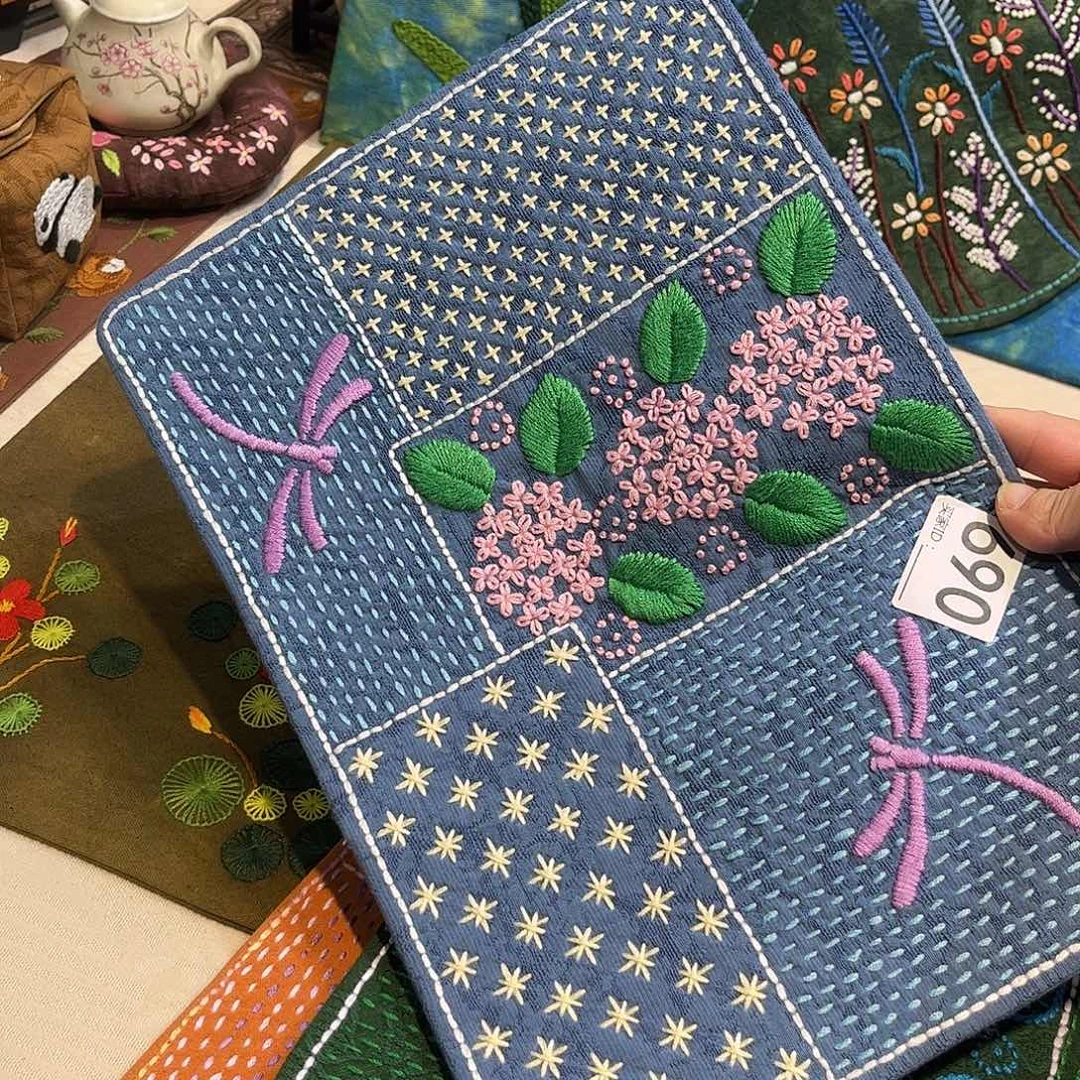 规格22.32刺子绣茶席