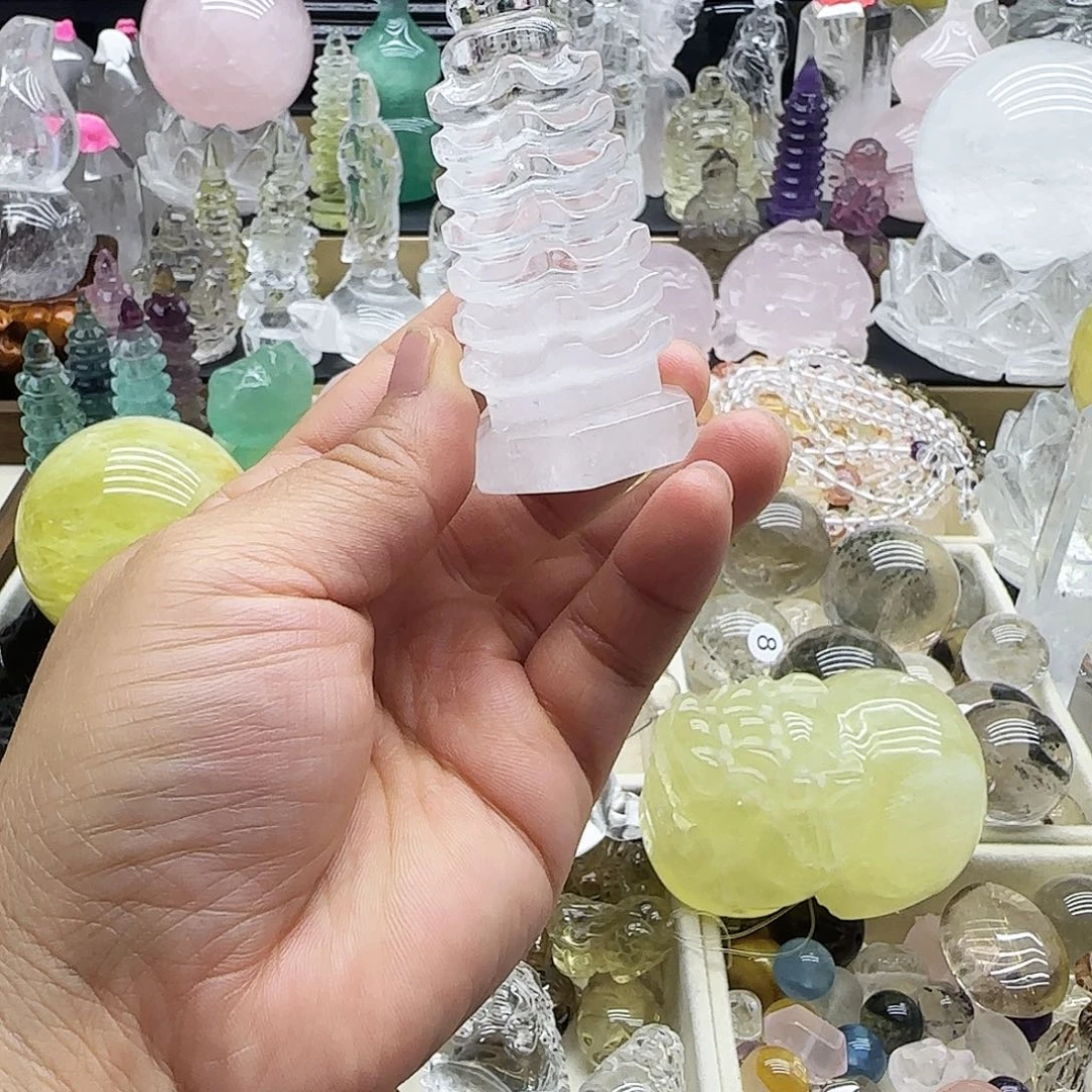 水晶未镶嵌车挂摆件