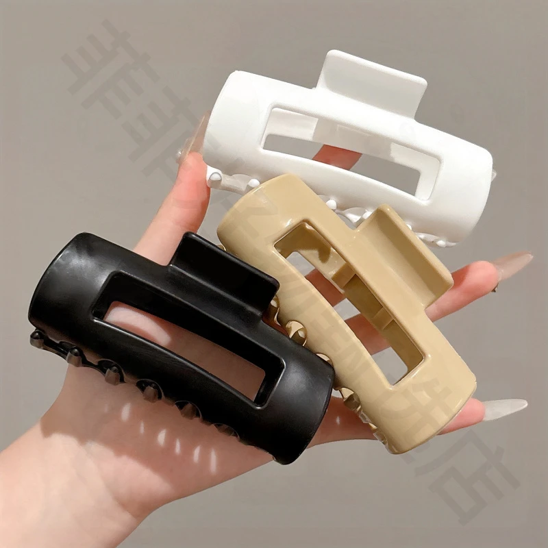 《新疆包邮》软硅胶鲨鱼夹后脑勺安全抓夹高级感头发夹子抓夹2025新