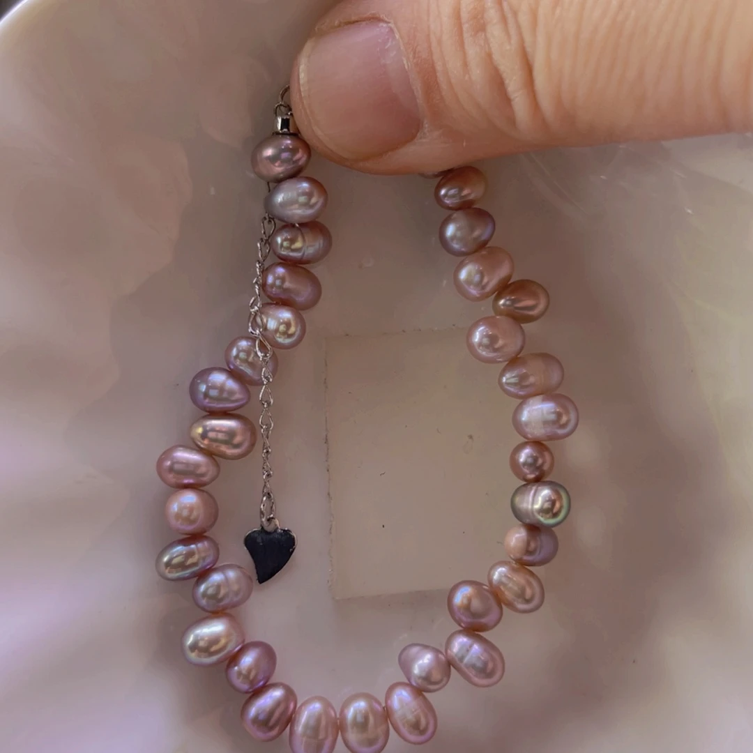 淡水珍珠手绳合金