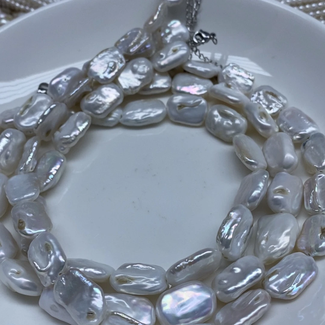 淡水珍珠颈饰未镶嵌3条