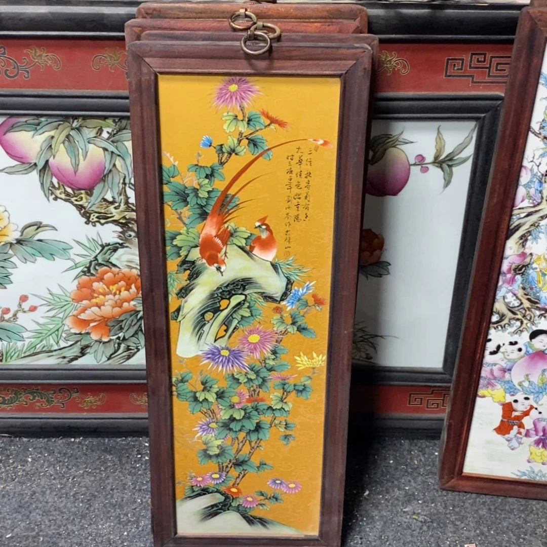 瓷片景德镇瓷板画柴窑烧制