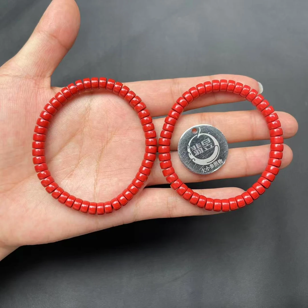 含辰砂工艺品-翡昱-SH59-38029-614-朱砂手串/约6+/-多样性发其一