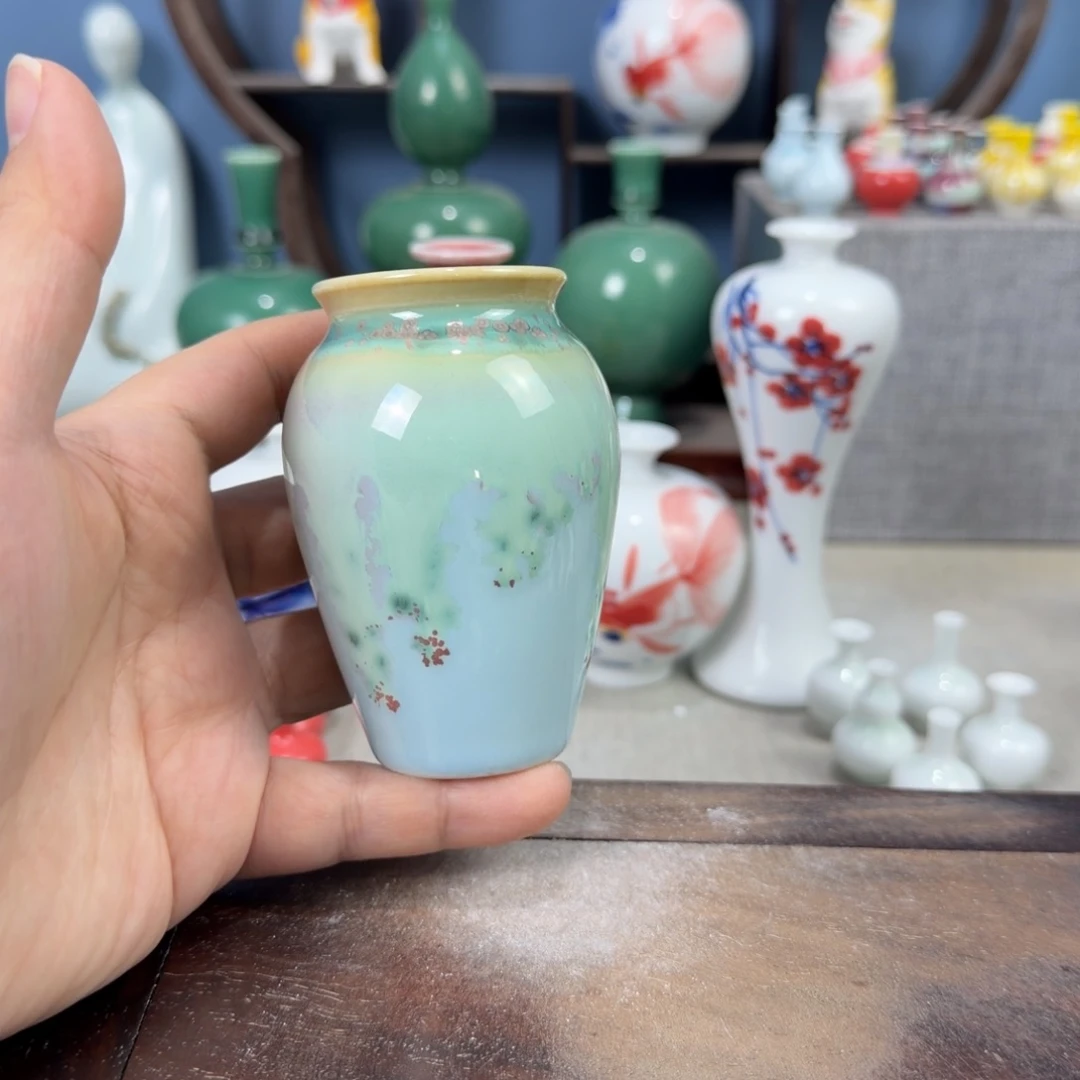 陶瓷手工小花器摆件