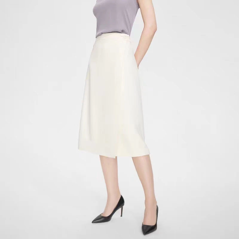 宝丫轻奢 T女士高腰显瘦中长款半身裙B4294