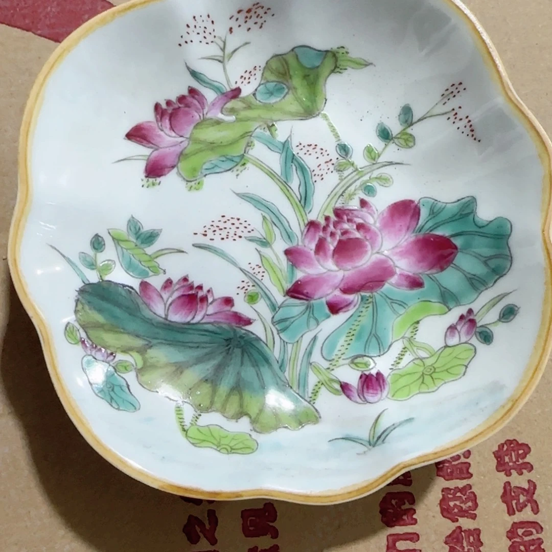 手绘瓷器，全部处理