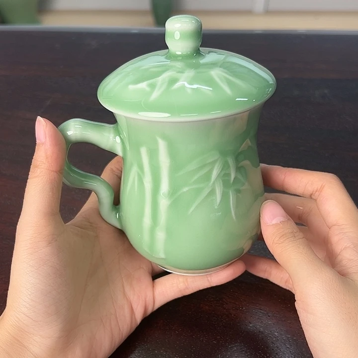 龙泉云间青瓷小米茶器