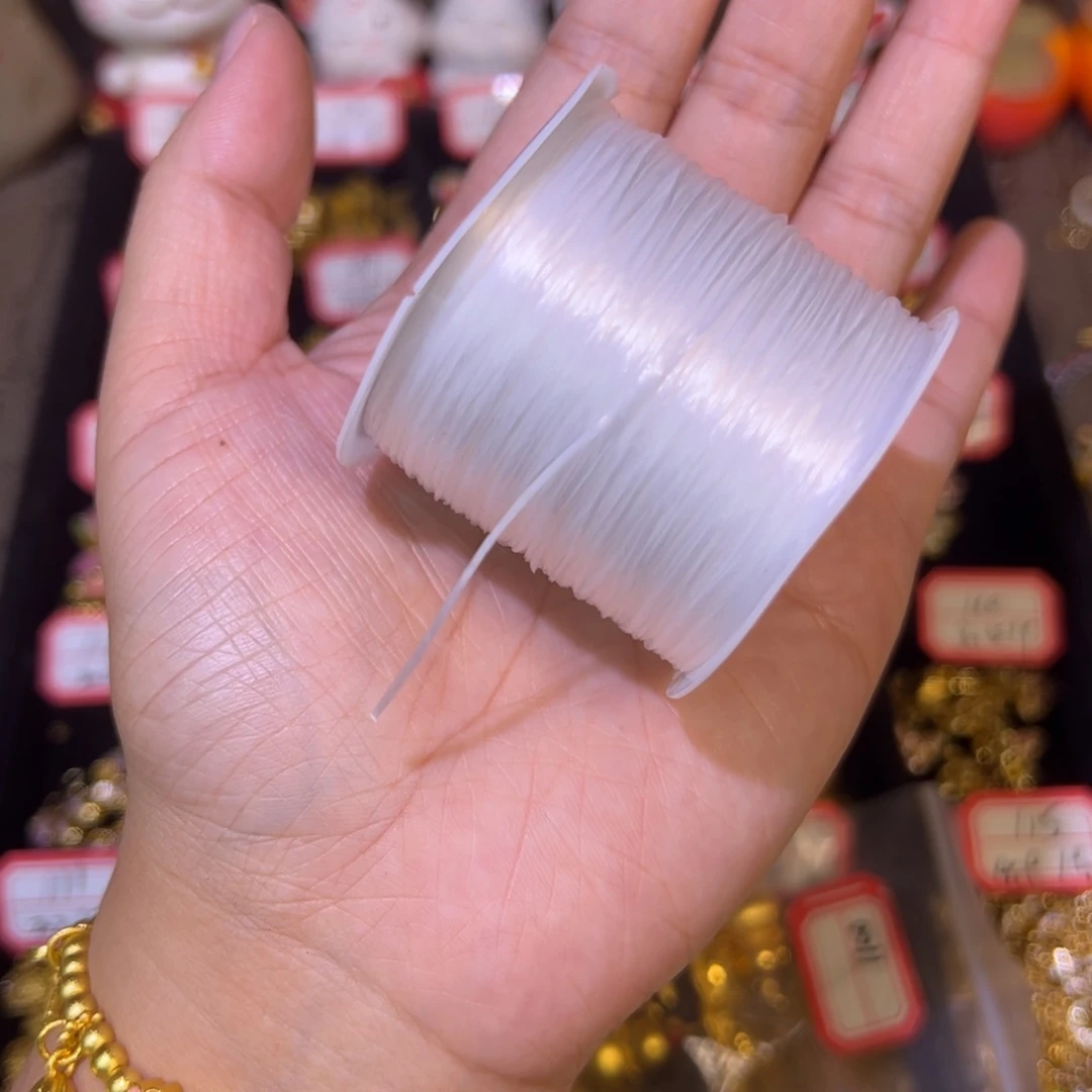 合金白色弹力线1卷