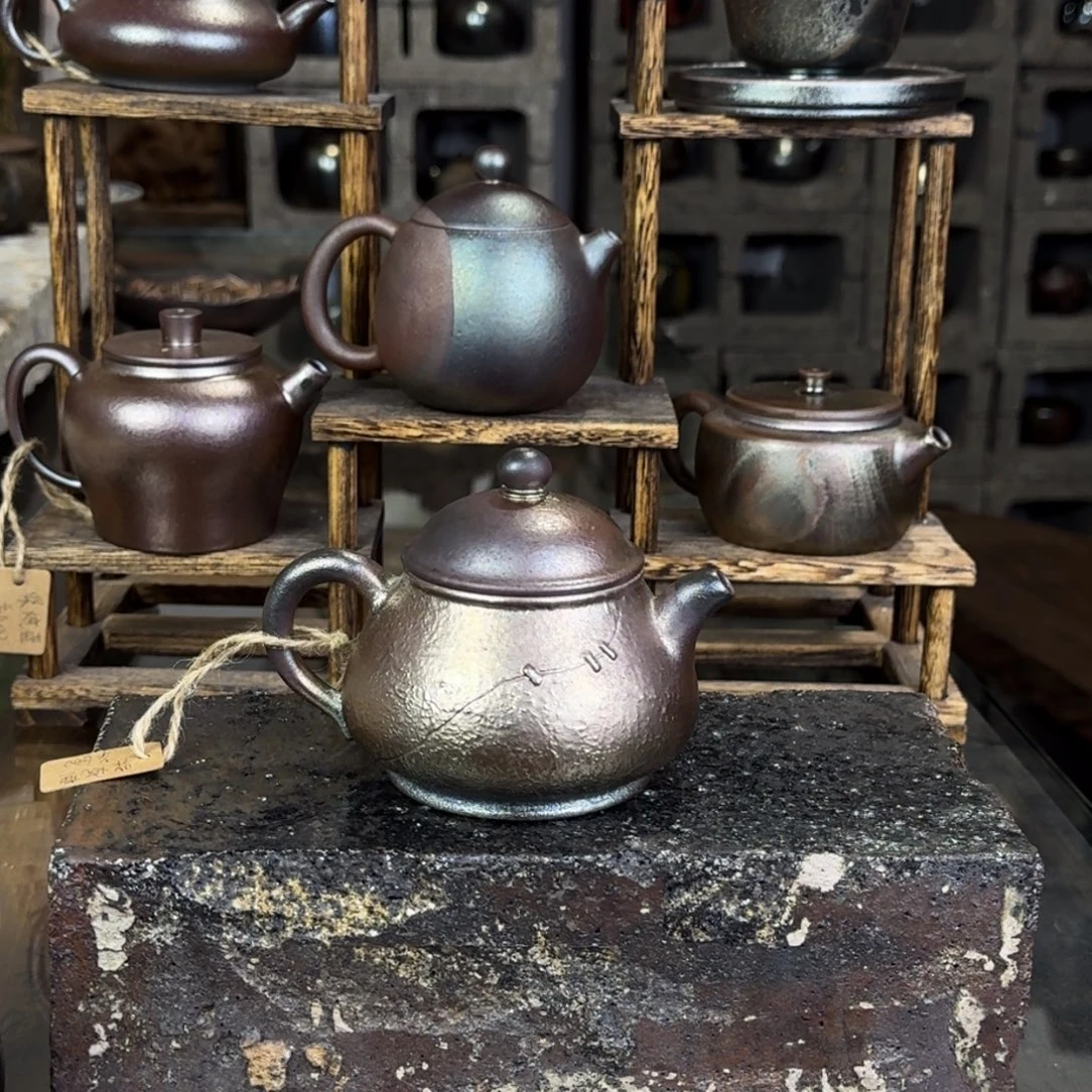 建水紫陶紫泥柴烧茶具