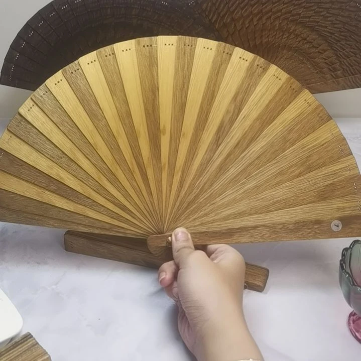 哈***间金丝楠金丝楠木扇子21 1