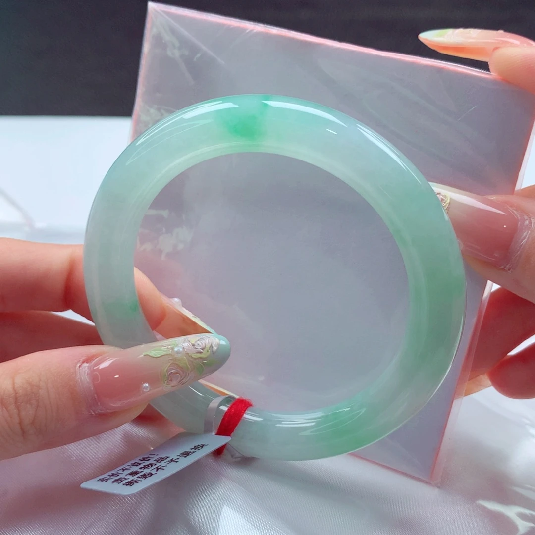 翡翠手镯未镶嵌天然缅甸翡翠A货手镯 94号