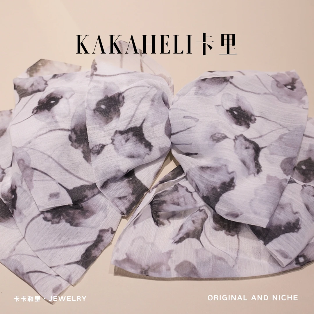 水墨染色小众画家发夹 A1004