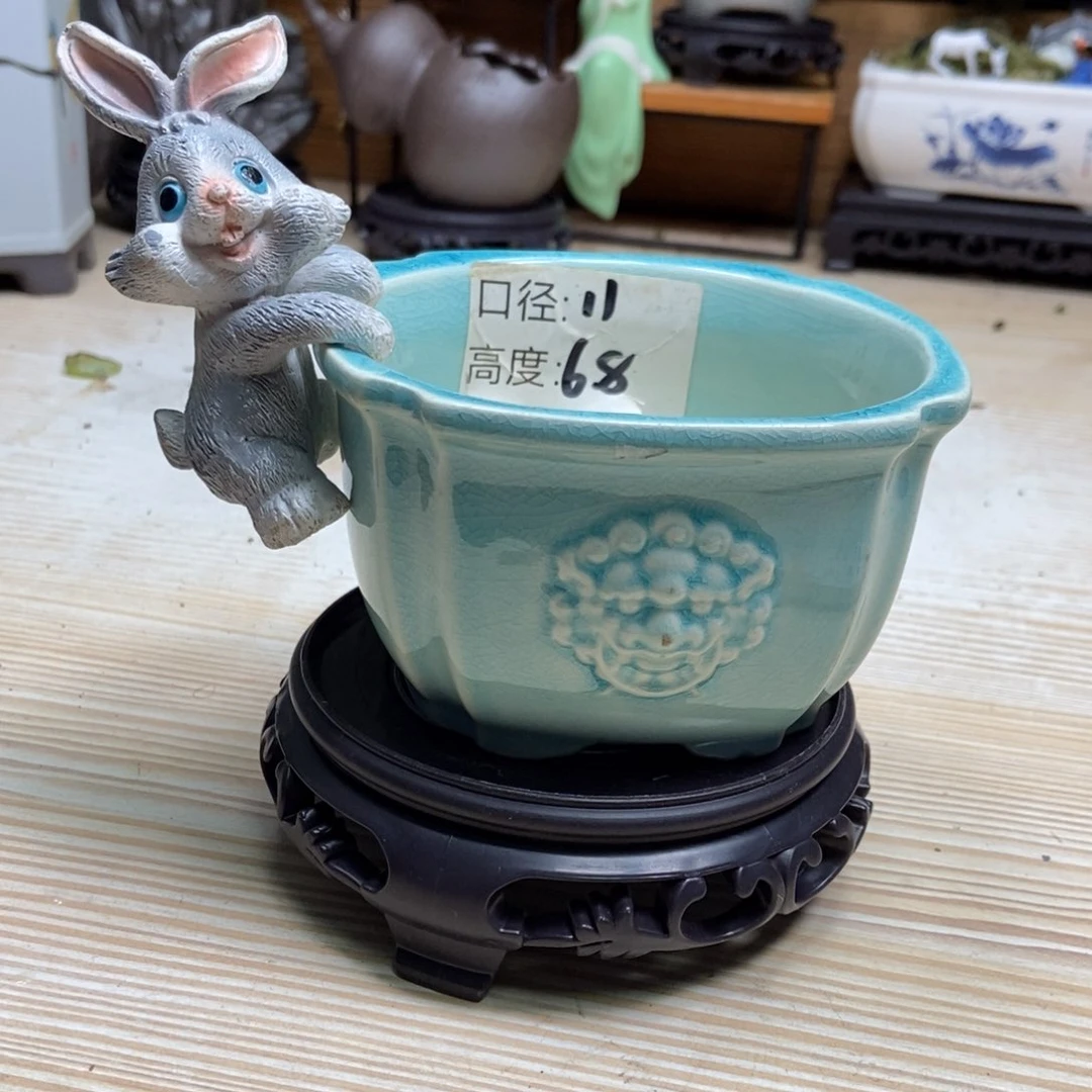 瓷片陶瓷花盆陶瓷艺术